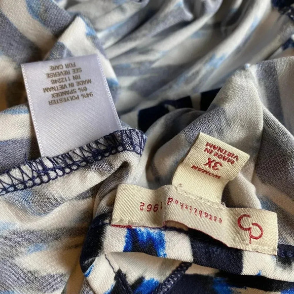 Established 1962 Stretchy Boho Casual Summer Beach Top Blouse Women Plus 3X - Picture 5 of 5